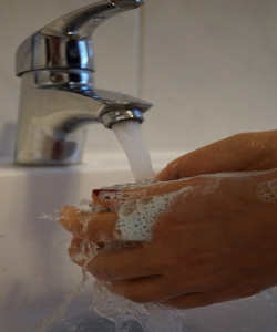 Washing hands