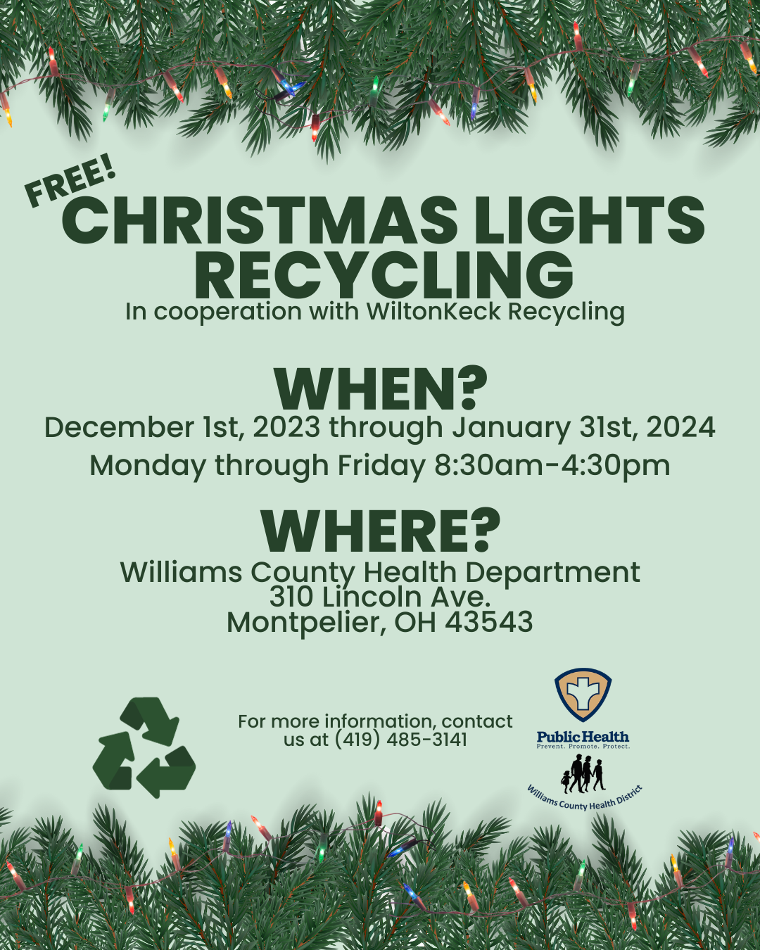 Recycling Williams County Health Department