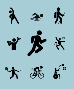 Physical activity icons