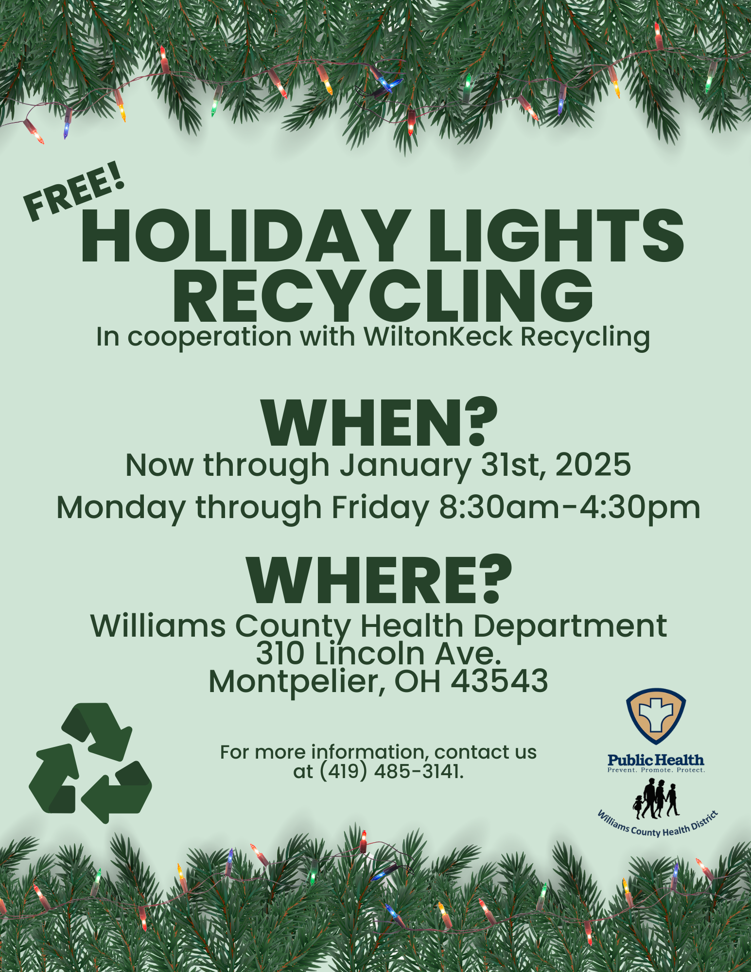 Holiday Light Recycling 2024